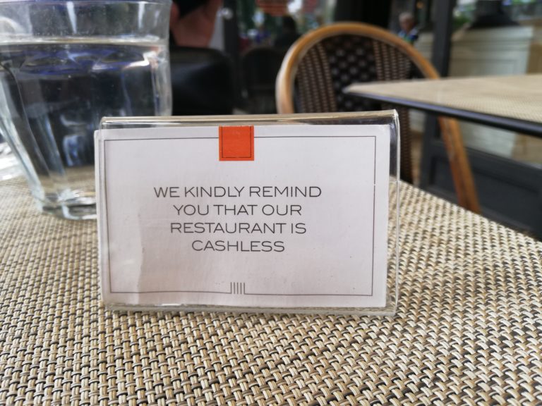 Cashless, New York City, no cash