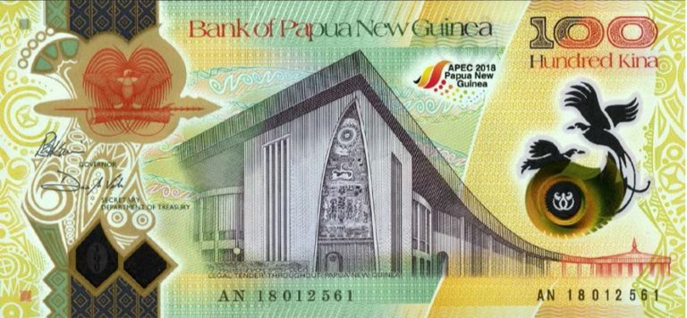 100 kina banknote