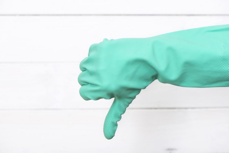 Hand In Washing Up Glove coronavirus fears